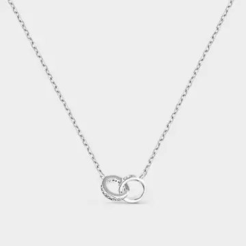 2025-12-044 Silverhalsband med förreglade ringar