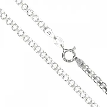Bismarkmodellkedja i sterlingsilver.