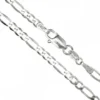 Figarokedja i diamantmönstrat sterlingsilver – armband