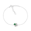 "Quadricuore" Silverarmband med zirkoner
