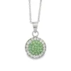 Kedja Natalie 925 silver crystal-peridot